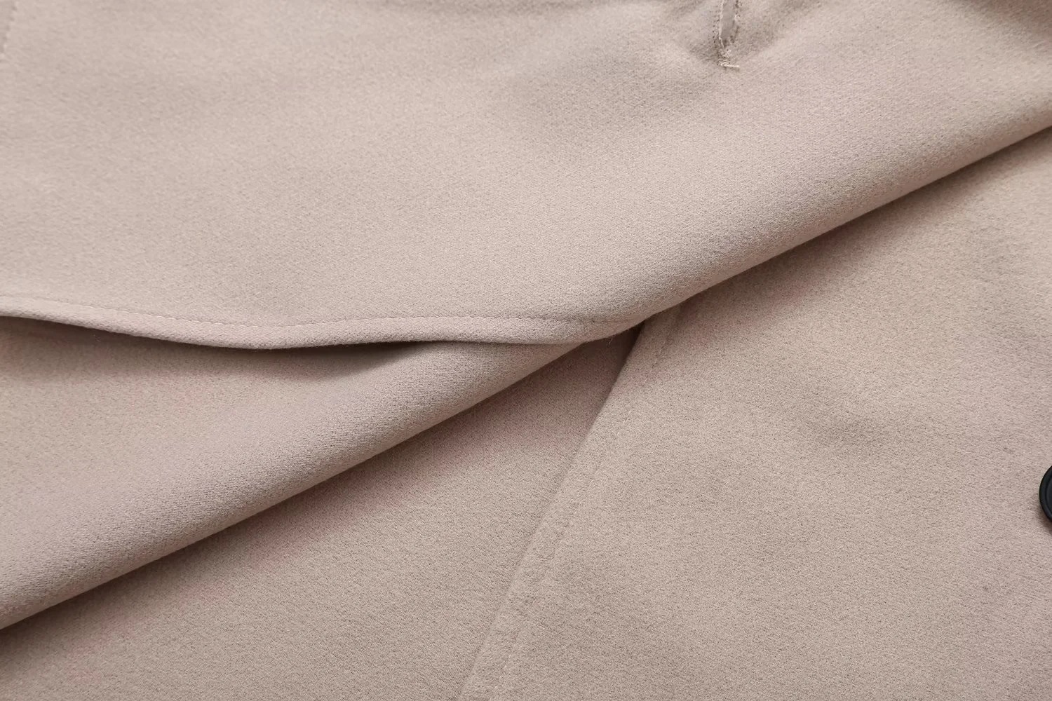 568g Weight Coat, Woolen Coat Outerwear Type Long Sleeve Sleeve Length Double Breasted Placket Type woolen Fabric Type Long Top Length Daily Occasion Standing Collar Neckline Loose Fit Type Solid Color Pattern Winter, Autumn Season Women's Gender Elegant, British Style Style Women's Elegant British Style Solid Color Double Breasted Coat Woolen Coat 13
