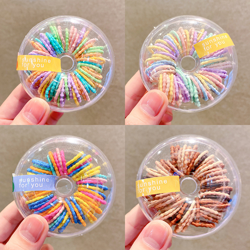 Cuerda de pelo de los niños no daña el pelo banda de goma elástica alta Banda de goma colorida de las niñas cabeza cuerda accesorios para el cabello del bebé 2023 Nuevo