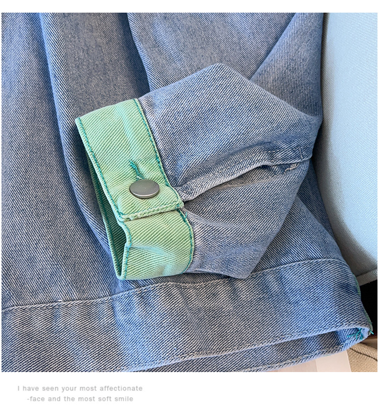 Damenbekleidung Große Größe Frühjahr Neue Lose Jeansjacke 200/300 Catties Lose Schlanke Oberseite_voghion.com