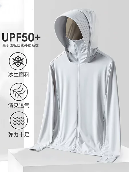 Cloud Yarn Sun Protection Clothing for Women Upf50+ with Detachable Brim, Ice Silk Uv Protection Outdoor Cycling Sun Protection Clothing for Men