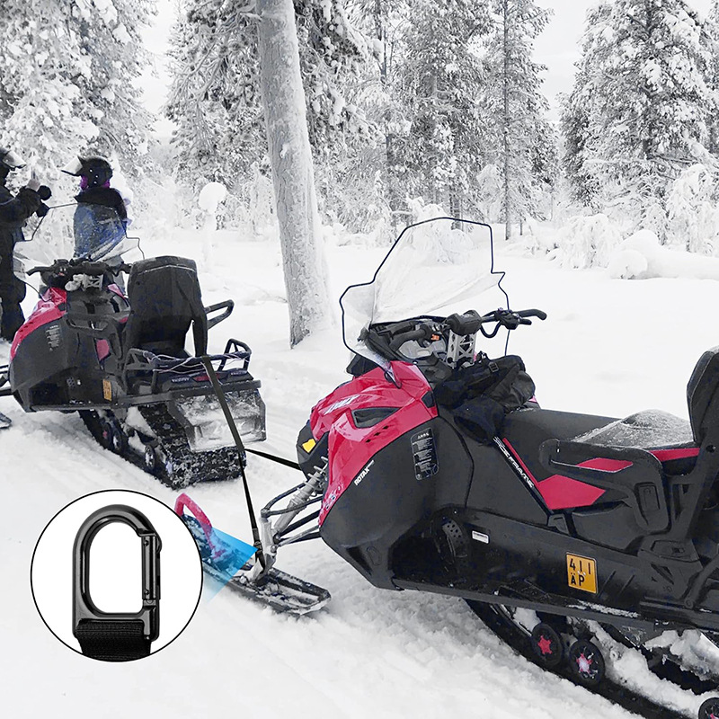 Trolley de trineos accesorios de cuerda de tracción Carro de esquí fuerza de la cuerda de remolque ATV de servicio pesado nieve motocicleta cuerda de remolque