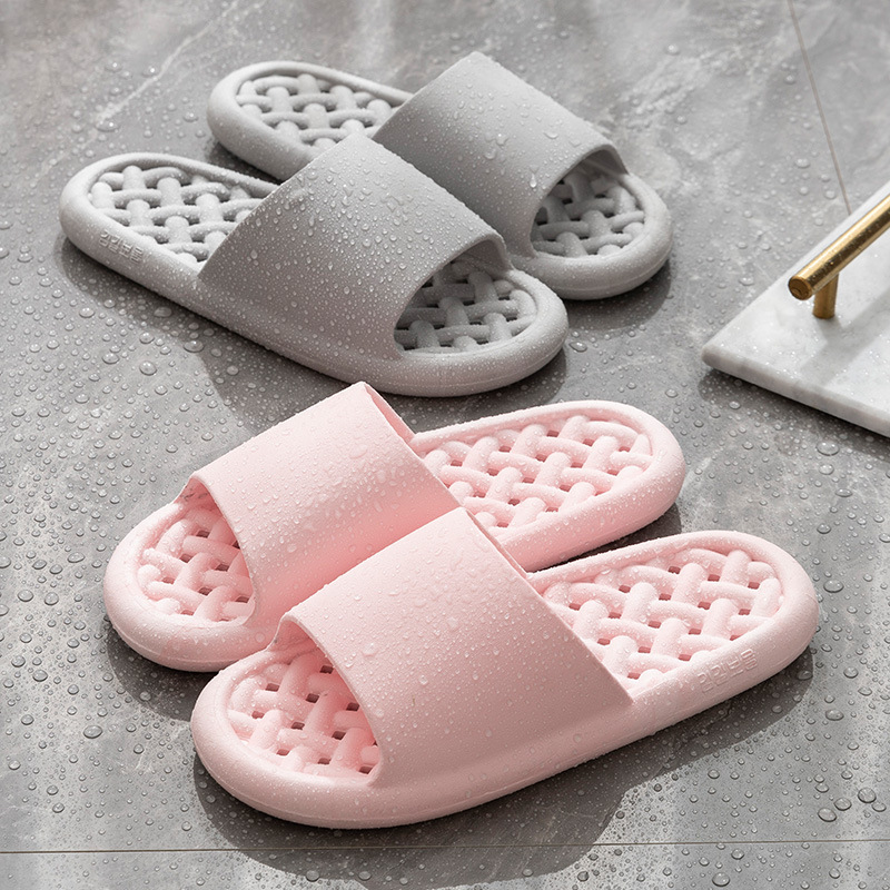 Water-Draining Slippers for Women, Quick-Drying Non-Slip Home Slippers with Hollow Design, Breathable Indoor Slippers for Men