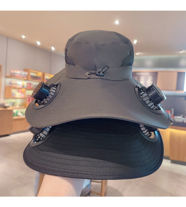 夏の新しい帽子ファンハットカジュアル大きなつば空のトップハットソーラー抗紫外線屋外サンハット卸売|undefined