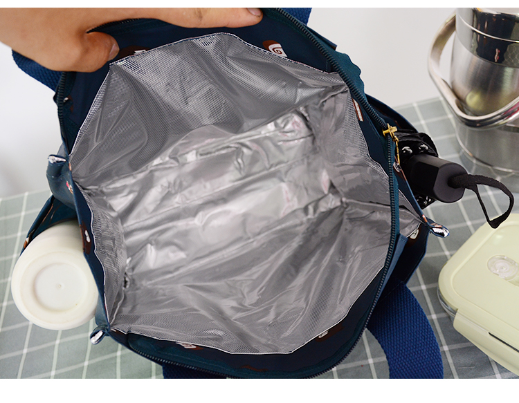 Lunch Box Bag for Primary School Students Handbag Children's Large Portable Lunch Bag Handbag Thermal Insulation Aluminum Foil Thickened Rice Bag