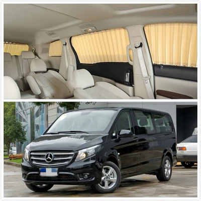 Mercedes-Benz Weiting V260 weiyanuo business car summer heat insulation shading cloth sunshade Louver car curtain (Car curtains)