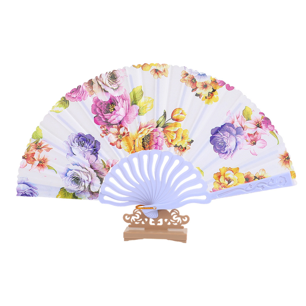 Ventilador plegable antiguo chino creativo de mujer seda conchas de ventilador portátil ventilador plegable China ventilador al por mayor