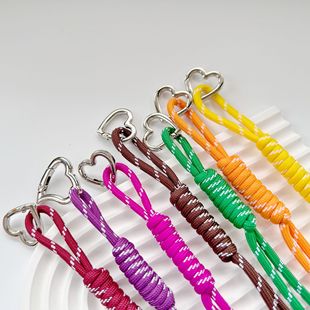 DIY Accessories Heart-Shaped Spring Ring Keychain Phone Strap Bag Pendant Buckle Miu Miu Bracelet Clasp Jewelry