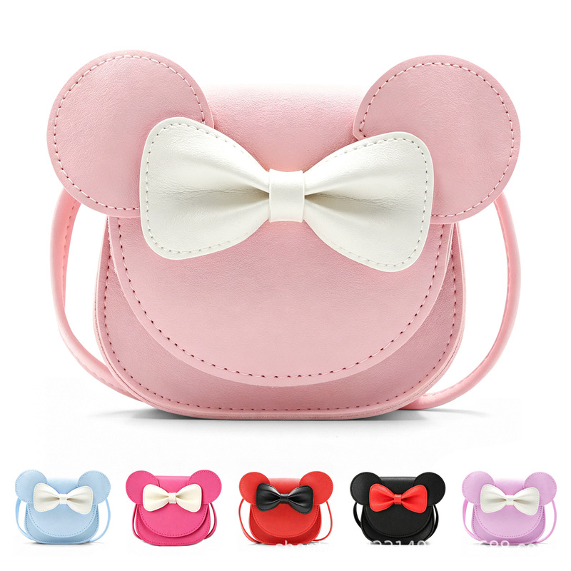 Cross-Border Girls' Minnie Mouse Ears Disneyland Cute Bow Crossbody Bag Korean Version Ins Cross-Border Girls' Minnie Mouse Ears Disneyland Cute Bow Crossbody Bag Korean Version Ins