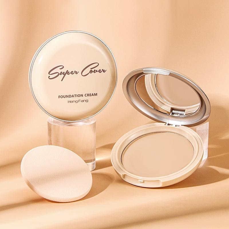 恆芳輕羽遮瑕粉底膏細膩服帖修顏膏自然顯白不易脫妝遮瑕盤女彩妝