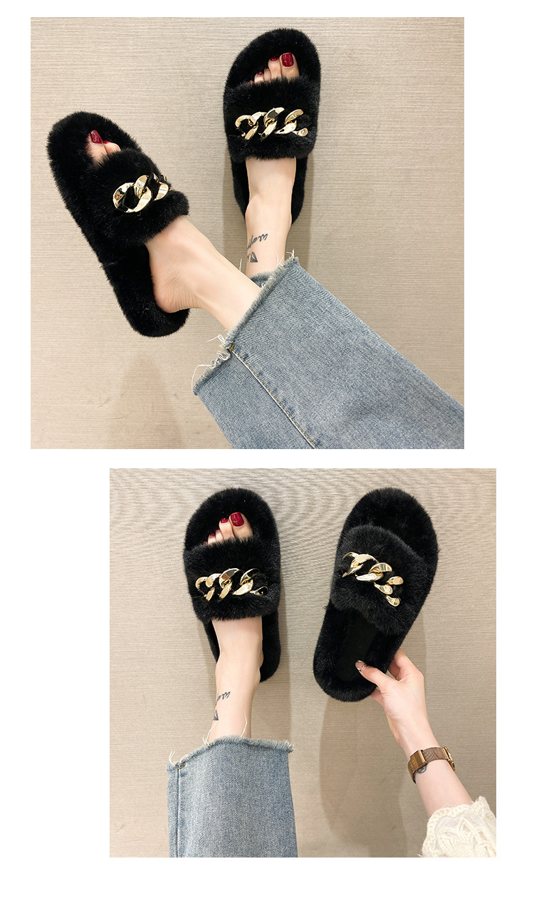 new thick bottom plush slippers nihaostyle clothing wholesale NSPE68467