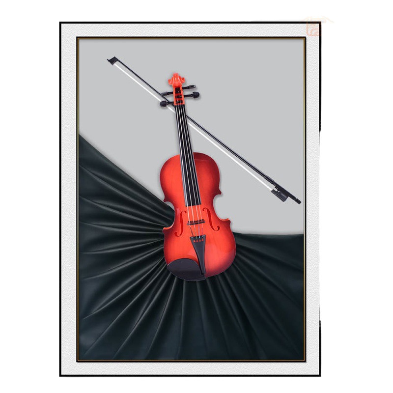 Violín pintura decorativa tridimensional colgando pintura comedor dormitorio música violín arte pintura pasillo sala de estar pintura decorativa