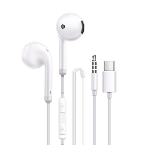 Tuning is suitable for Huawei side microphone type-c interface copper ring speaker high quality wired headset universal 3.5mm