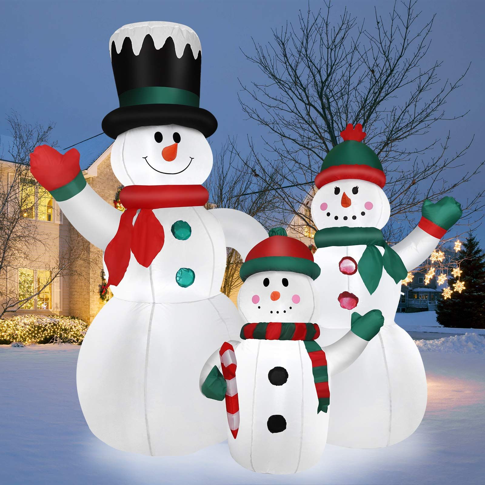 Combinación de muñeco de nieve de Navidad especial transfronterizo inflable Patio de Navidad accesorios de decoración de fiesta decoraciones de Navidad