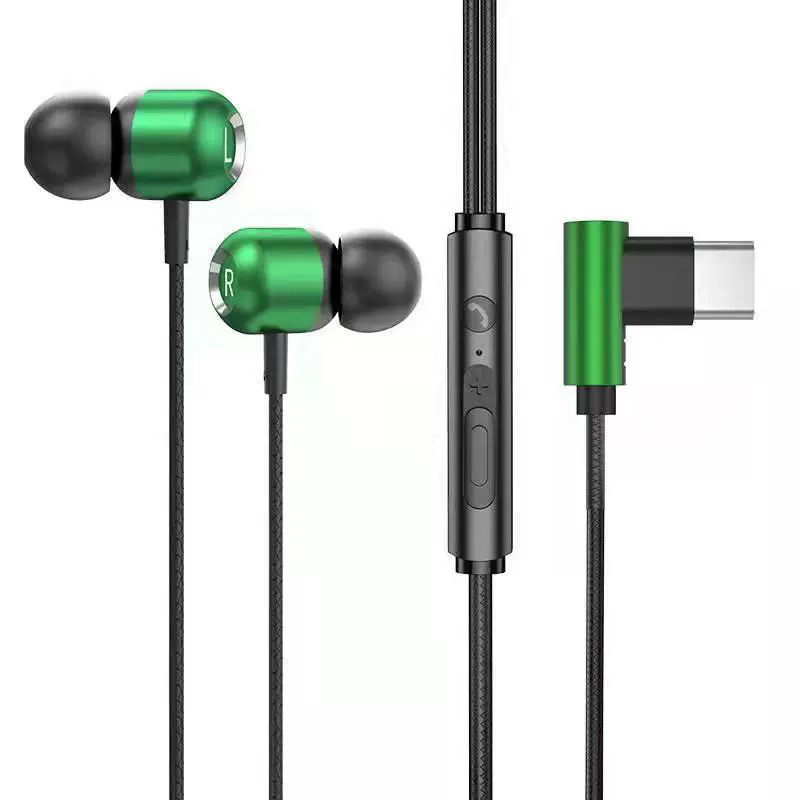 Тип-C90 ° локоть игров headset металла увлажняющая строка управления с зерновыми точками wholesale