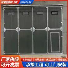 电动工业折叠门大型仓库厂房自动彩钢保温平开门可折叠定制供应