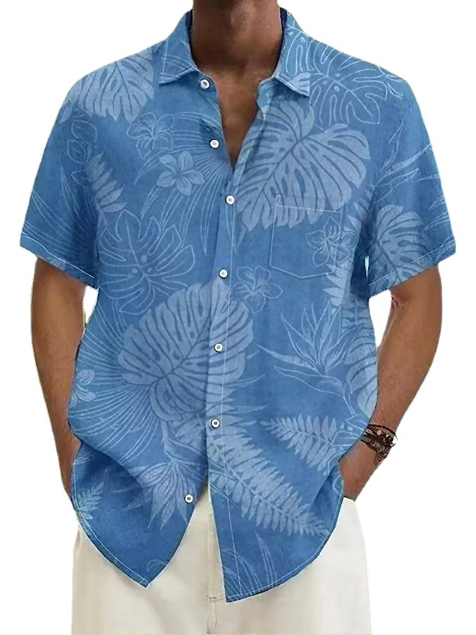 Neues Sommer-Casual-Print-Aloha-Hemd für Herren, Urlaub, Strand_voghion.com