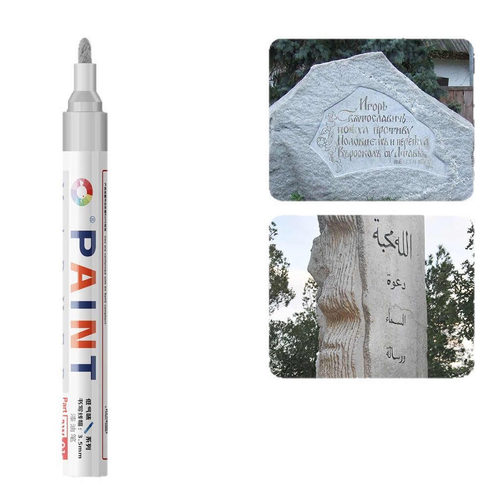 Festival Qingming inscripción lápiz de pintura de oro lápiz de pintura de piedra lápiz de pintura de inscripción lápiz de pintura impermeable al sol industrial lápiz de piedra sin decoloración