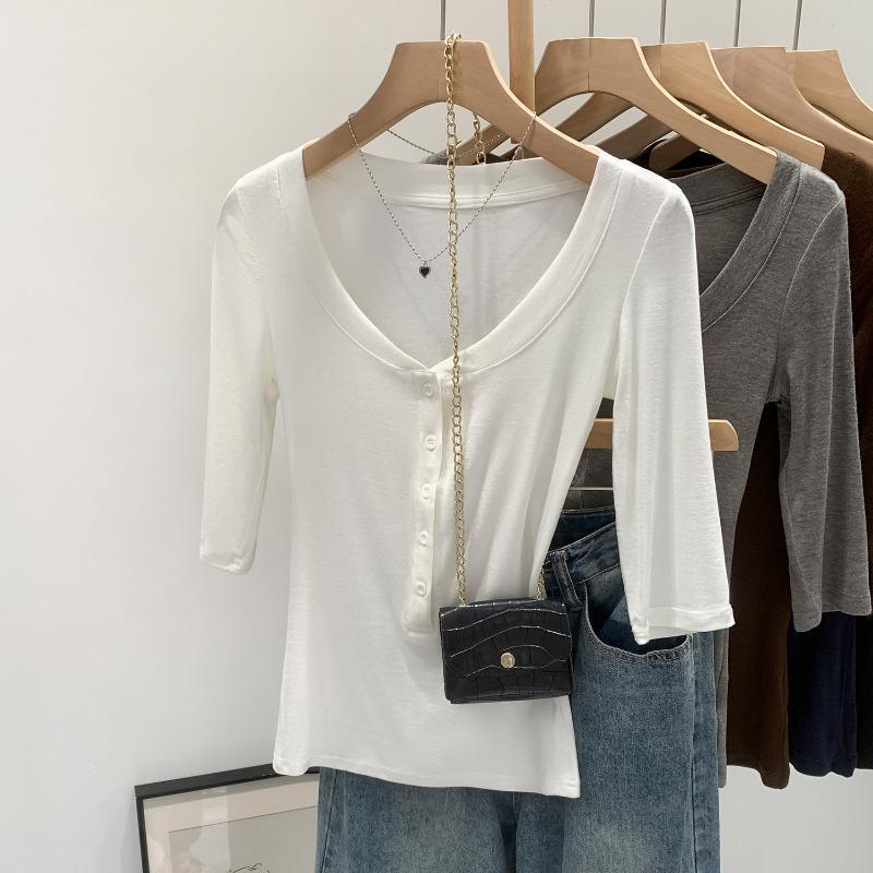 Super Soft Modal Half-Sleeve T-Shirt for Women, Summer 2026 New Style, Slimming and Unique Fitted Top, Inner Layer Base Shirt