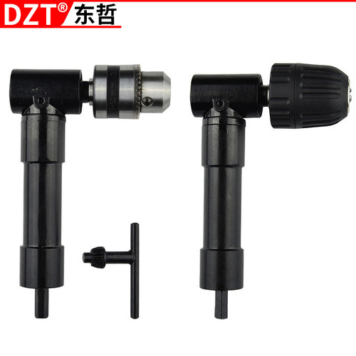 90 degree right angle electric drill three-claw chuck, turning chuck adapter for narrow space drill, alloy drilling accessories tool