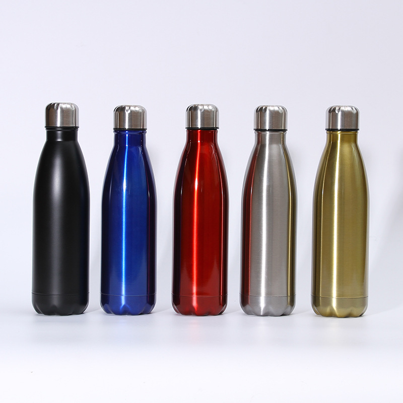 Al Aire Libre de acero inoxidable 304 termo taza creativa galvanoplastia de moda botella de Coca-coque portátil coche de equitación deportes botella de agua