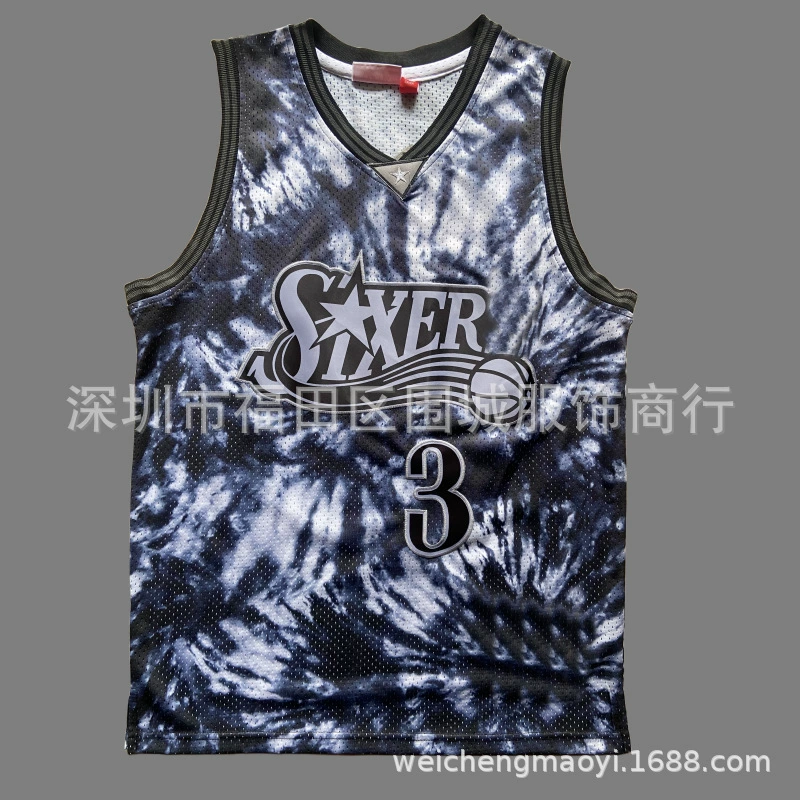 Баскетбольная форма 76ers Maxis Iverson Iverson, вышитая майка, поколение A