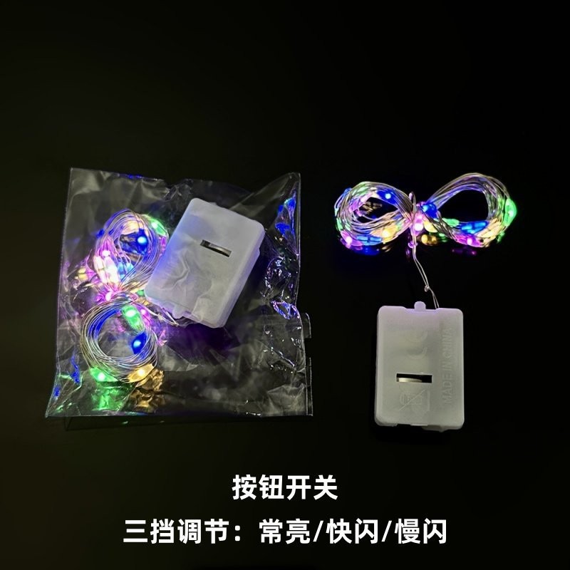 50cm 70cm 1m 2m luminoso parpadeo cálido blanco cadena de lámparas de lámparas correa de torta ramo decoración cadena de lámparas