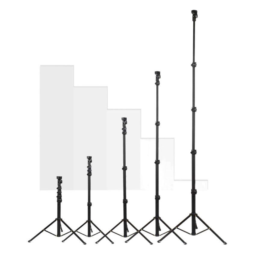 Enze Outdoor Live Spoon 1.6 m Trípode para teléfono móvil Soporte portátil para cámara panorámica de visualización en vivo de cinco secciones