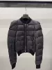 Velvet shoulder pads, down jacket, goose down
