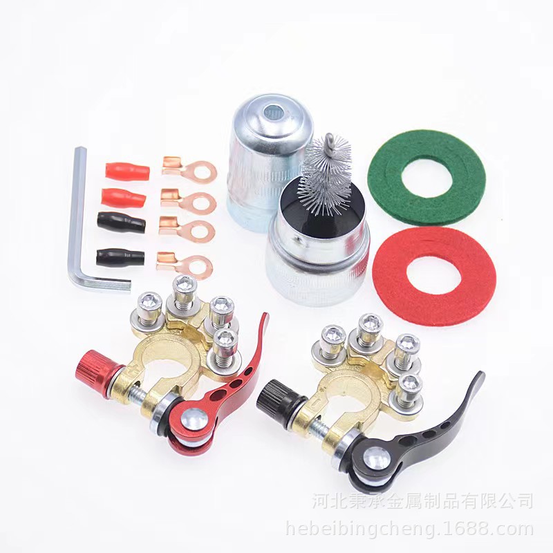 Pure Copper/Brass — Huang Tong Power supply, ignition system accessories - four-head-zinc-alloy-gold-plated-set