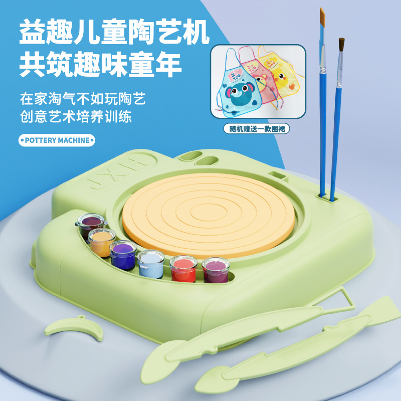 Máquina de cerámica DIY para niños con arcilla blanda para pintar y modelar juguete educativo para niñas desde 6 años