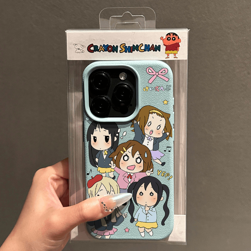 Light tone girl combination for Apple 16promax phone case iphone15 soft shell 14 litchi pattern 13/x