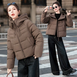 短款加厚羽绒棉服女2025韩版小个子显瘦龟背面包服加厚棉衣外套