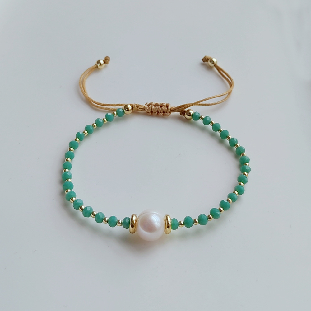 Women'S Gender Fashion Round Beaded Mixed Materials Wholesale Bracelets