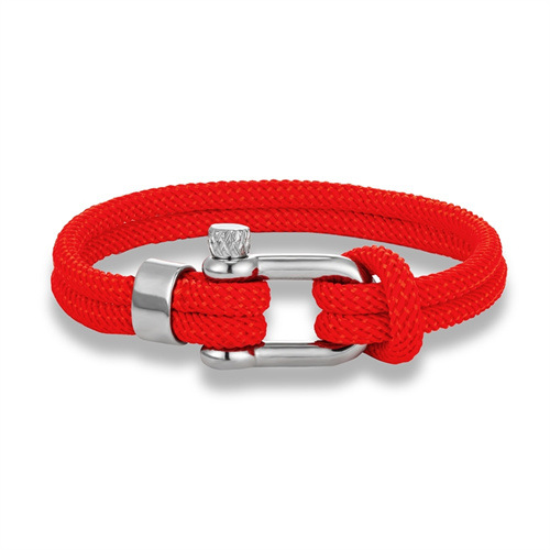 Unisex Gender Casual Simple Style U Shape 304 Stainless Steel Rope Wholesale Bracelets