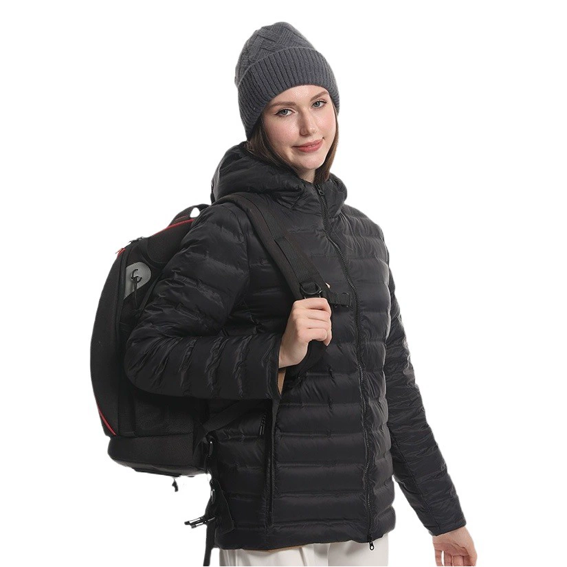 Пуховик Beijia для мужчин и женщин, двусторонний, для активного отдыха, теплый, водоотталкивающий, легкий пуховик с капюшоном, легкий и теплый.