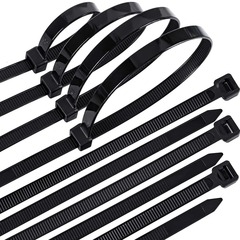メーカー卸売り黒色ナイロンバンドセルフロック式プラスチックバンド卸売りプラスチックバンドの様々な規格の品質保障
