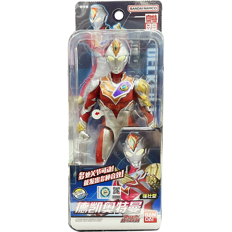 Bandai, Ultra, подвижная минифигурка, Ultraman Tiga, игрушка, издаёт звуки