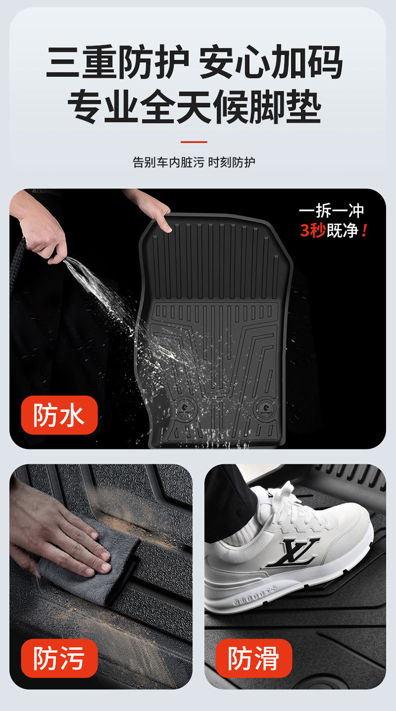 Suitable for Tank 300 New Energy 400 500, special all-weather TPE car floor mats and interior accessories