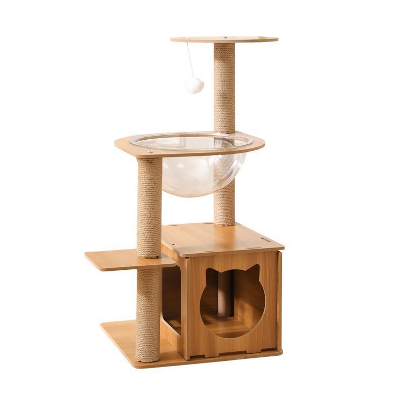 3층 나무집 등반 프레임(사이잘 스타일)