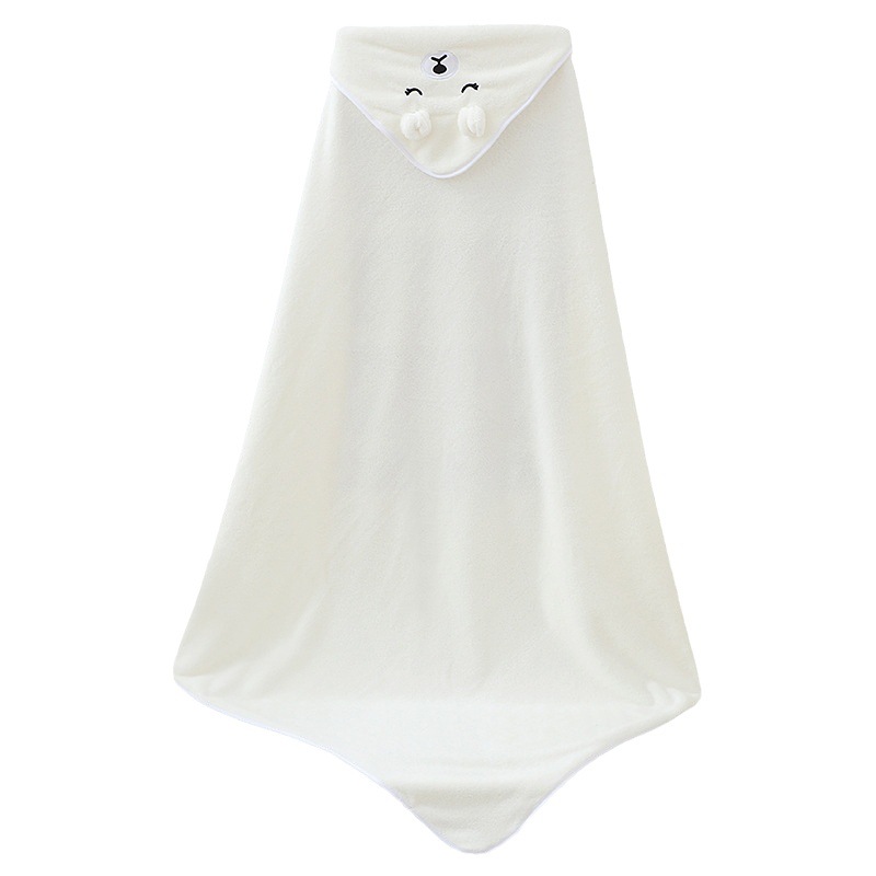 Capa para niños de lana de coral, toalla de baño para recién nacidos, envoltura cuadrada para bebés, sujetador para niños, cabello lacio