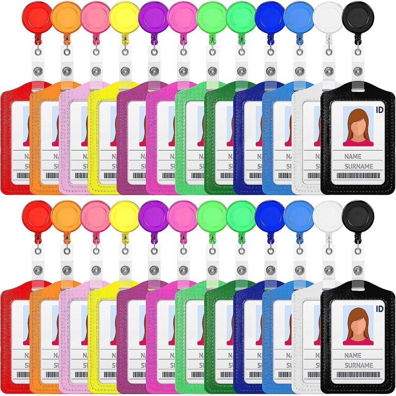 Badge Set badge cover factory card doctor Badge clip Nurse Badge work card easy pull buckle suit Badge Set badge cover factory card doctor Badge clip Nurse Badge work card easy pull buckle suit