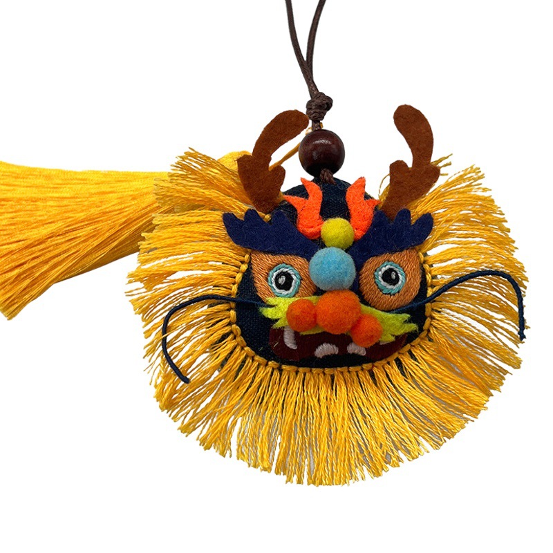 Estilo chino lindo dragón incienso bolsa colgante bordado hecho a mano de los niños paquete material de bricolaje
