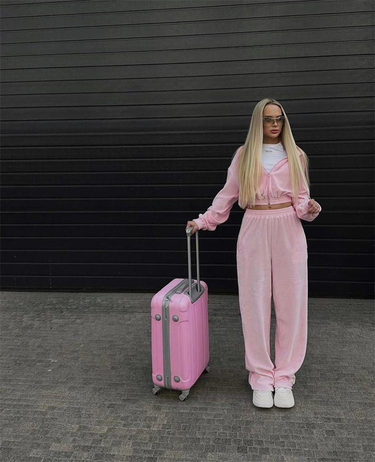469g Weight Long Sleeve Sleeve Length Cotton Blend Fabric Type Pant Co-ord Set Sets Type 2 Pieces Set Quantity Casual, Daily, Street Occasion Hooded Neckline Loose Fit Type Solid Color Pattern Spring, Autumn Season Women's Gender Simple Style Style Casual Daily Street Women's Simple Style Solid Color Cotton Blend Pant Co-ord Set Pants Sets 9