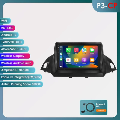 Suitable for 13-17 Ford DVD Navigation - wifi-version-quad-core-2-64g-with-carplay-9-inch-for-ford-maverick