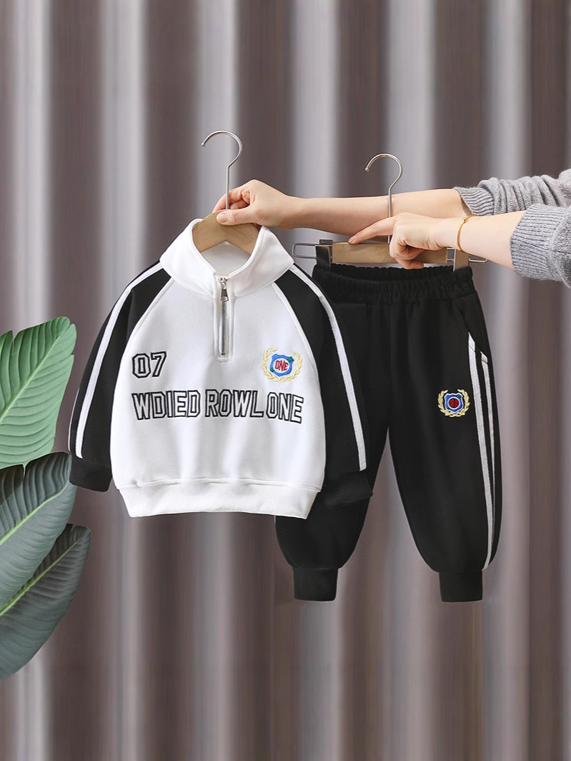 Conjunto de Dos Piezas de Ropa Deportiva para Niños, Modelo 7616, Primavera-Otoño 2026, Sudadera Informal de Primavera