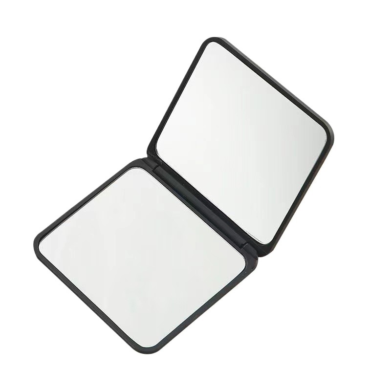 Portable small double-sided handheld folding mirror for students