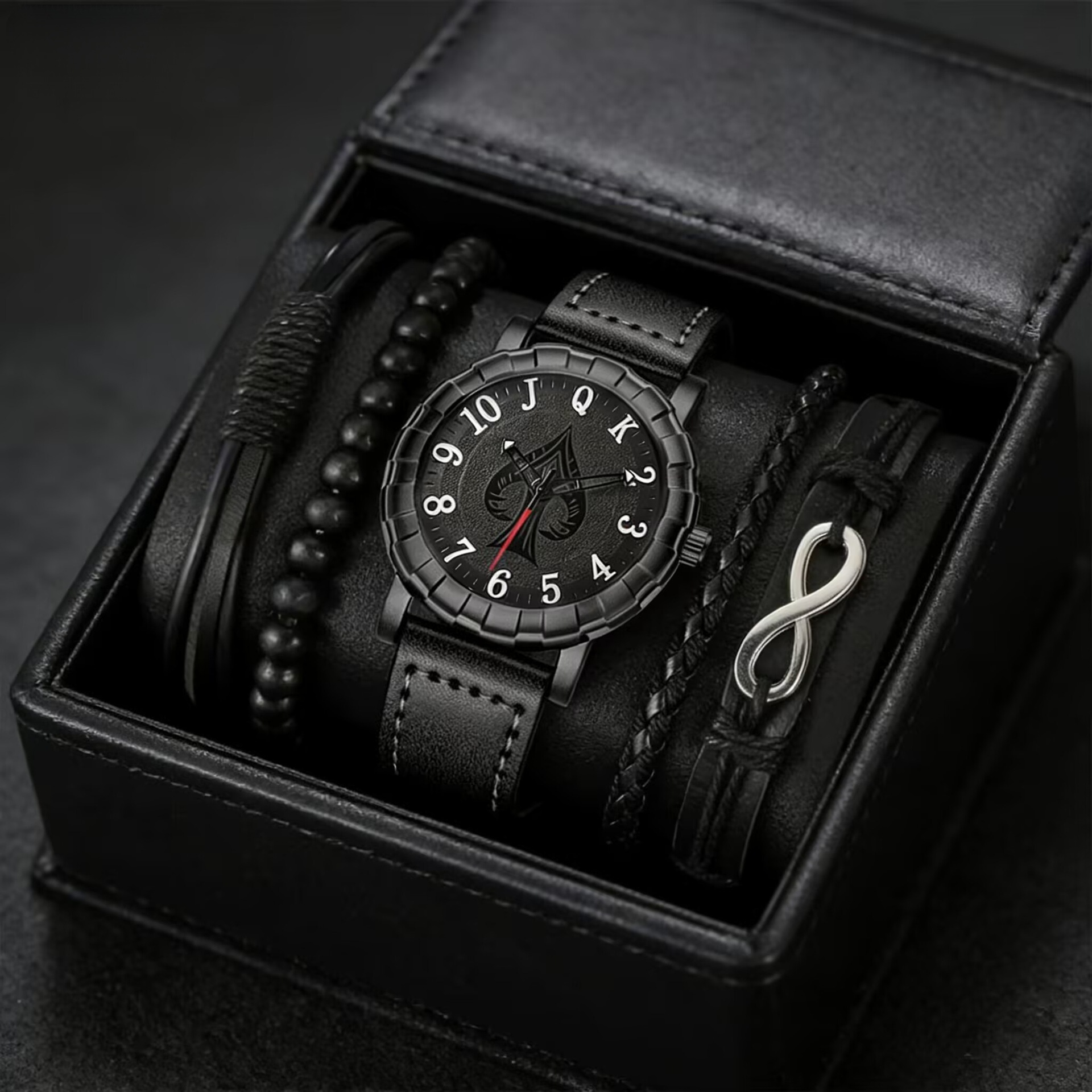 New Men's personalized digital casual fashion foreign trade trend Sports men's belt Watch cross-border quartz watch