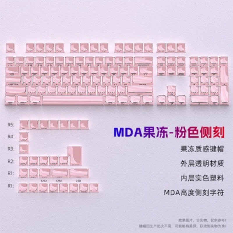 Cross-Border Wholesale Amazon Jelly Phonetic Keycaps Mda Height Small Full Set 130 Keys Pc Transparent Keycaps Cross-Border Wholesale Amazon Jelly Phonetic Keycaps Mda Height Small Full Set 130 Keys Pc Transparent Keycaps