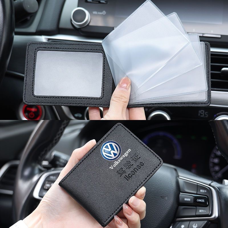 Driver's license holder, driving license casing, motor vehicle ID, multi-functional driver's license book, two-in-one card holder, document holder