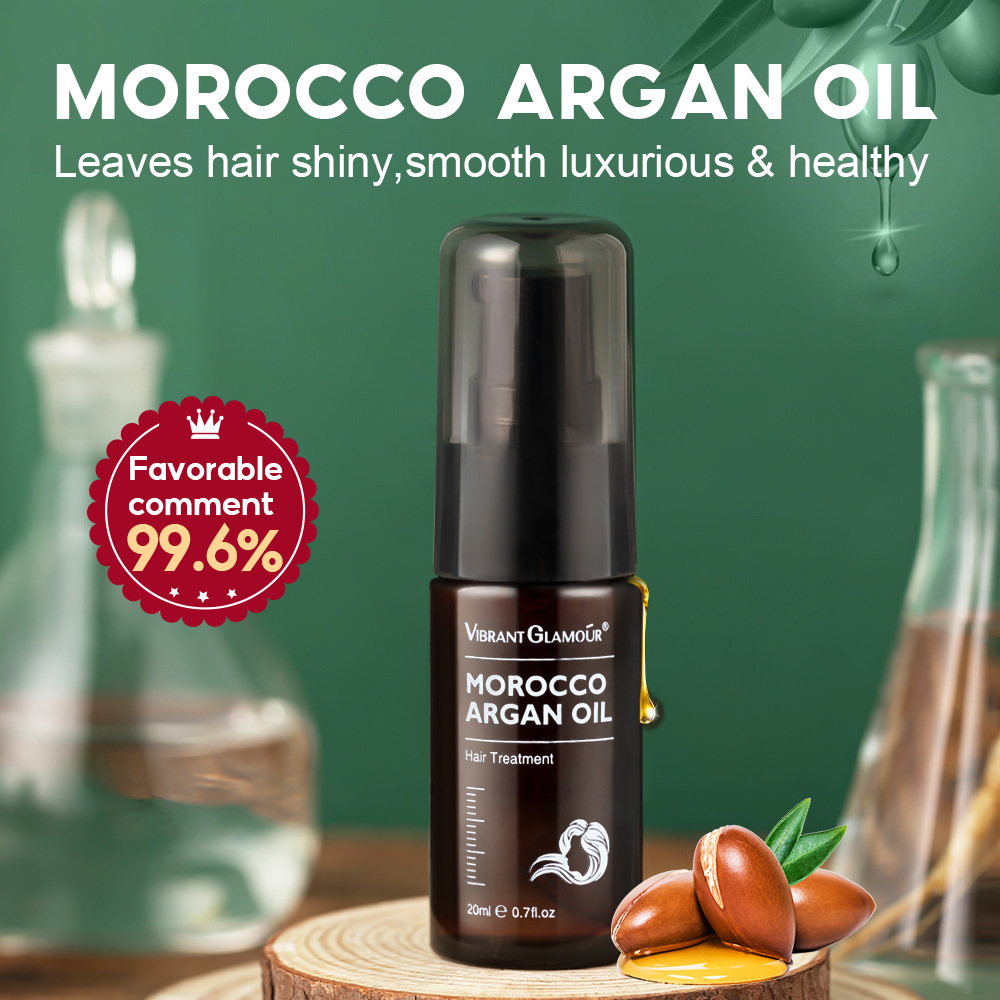 Cross-border Moroccan hair care essential oil repairs permed, dyed, dry and improves frizzy and split ends hair no-wash essential oil